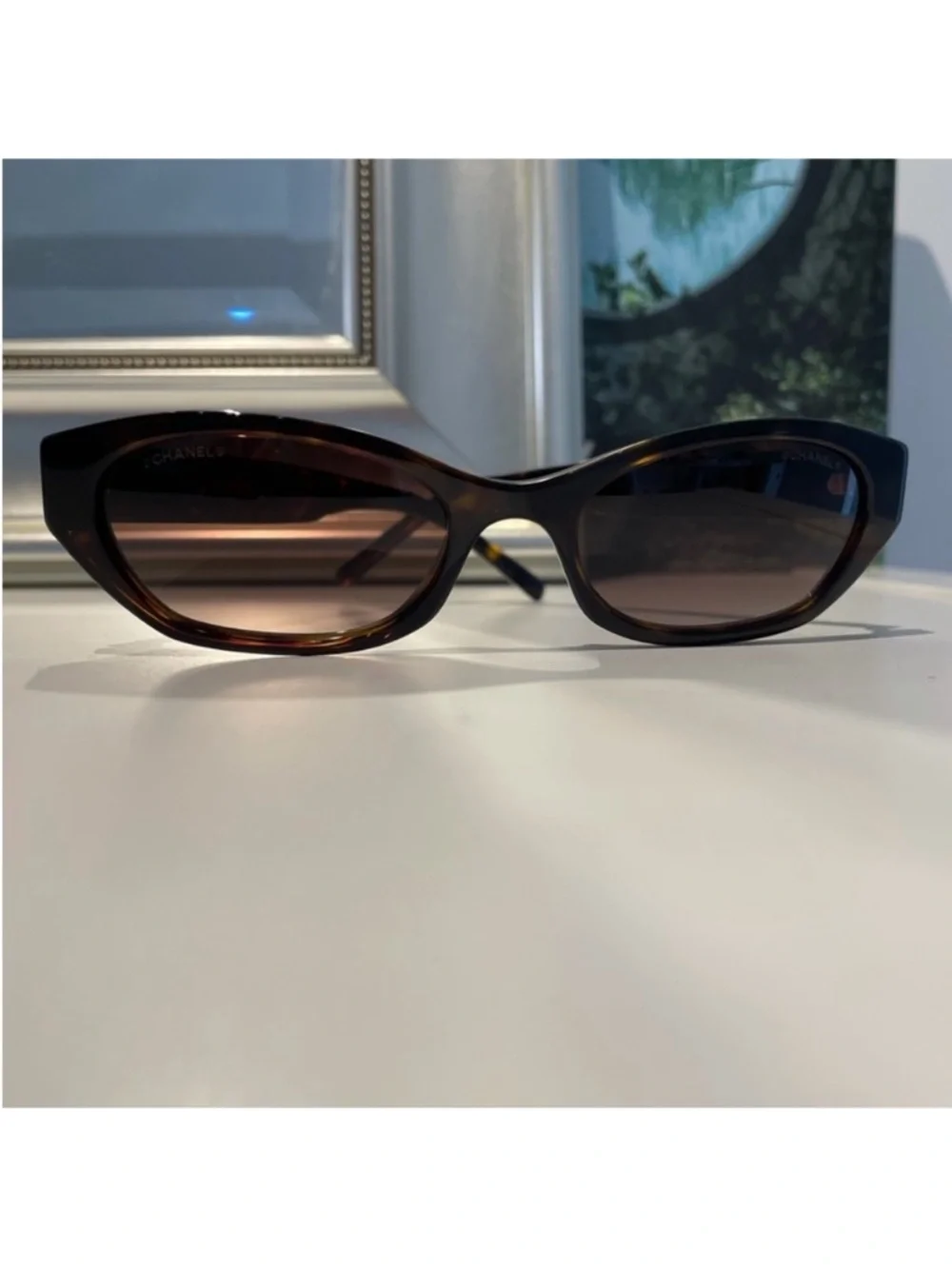 New Chanel Limited Edition rectangle sunglasses A71280 from 2018 collection.